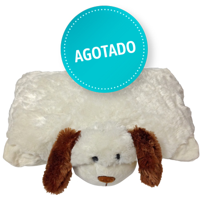 almohada de peluche en forma de perro